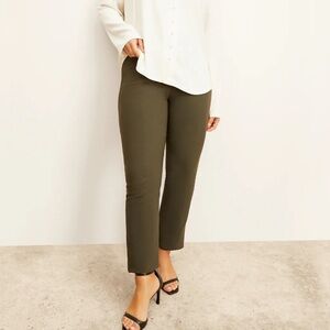 MM Lafleur 8 The Foster Cigarette Pant - PowerStretch Dark Olive Green